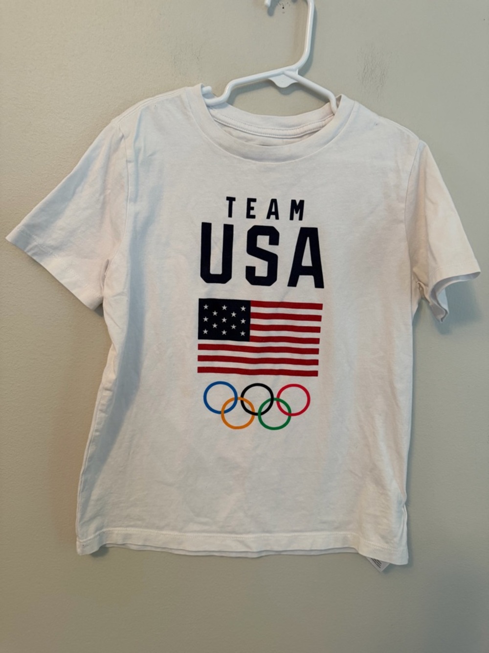 Team USA Olympic Flag Graphic Tee - White
